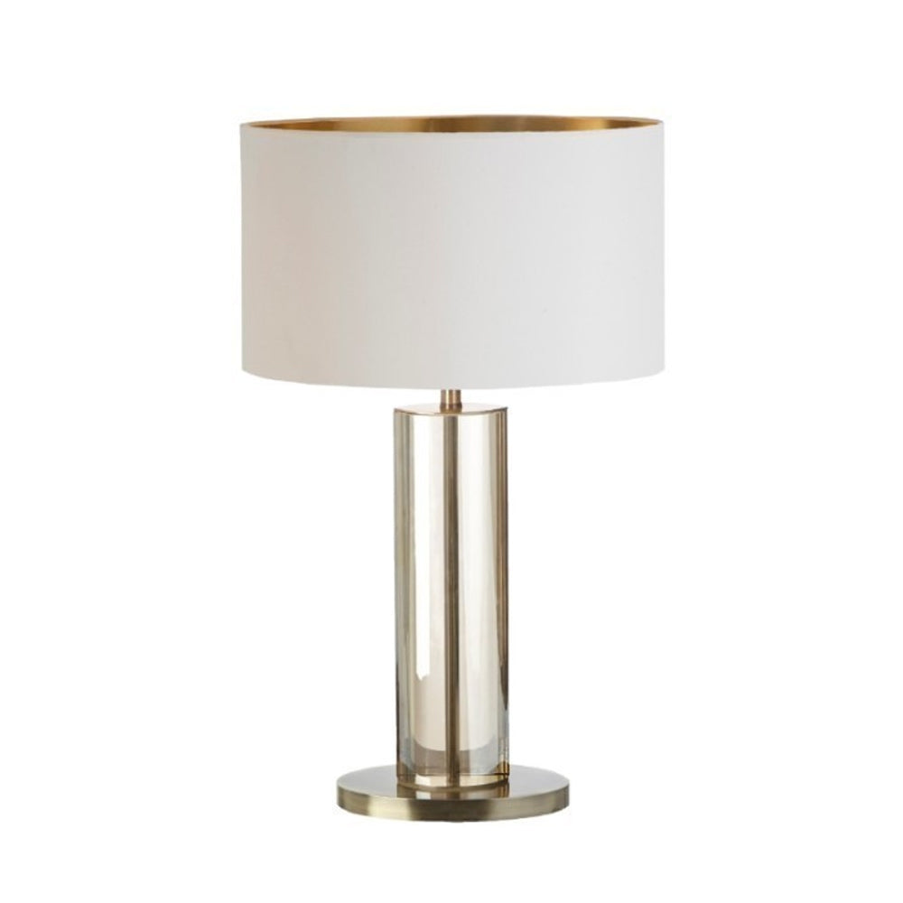 RV Astley Lisle Cognac Crystal Table Lamp