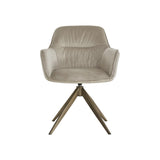 Richmond Interiors Aline Swivel Chair in Khaki Velvet