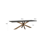 Richmond Interiors Blackbone Rectangle Dining Table – 260cm
