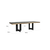 Richmond Interiors Cambon Dining Table in Dark Coffee – Medium