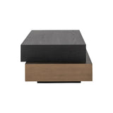 Richmond Interiors Cambon Layered Coffee Table in Dark Coffee