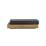 Richmond Interiors Cambon Layered Coffee Table in Dark Coffee