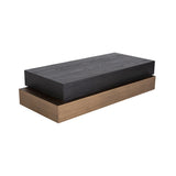 Richmond Interiors Cambon Layered Coffee Table in Dark Coffee