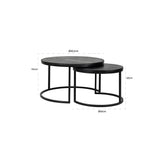 Richmond Interiors Catana Coffee Table – Set of 2