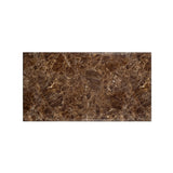 Richmond Interiors Conrad Dining Table with Faux Marble and Gold Stainless Steel