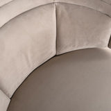 Richmond Interiors Hazel Easy Chair in Khaki Velvet