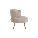 Richmond Interiors Hazel Easy Chair in Khaki Velvet