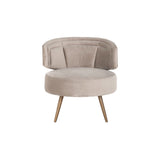 Richmond Interiors Hazel Easy Chair in Khaki Velvet