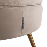 Richmond Interiors Hazel Easy Chair in Khaki Velvet