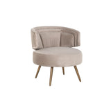 Richmond Interiors Hazel Easy Chair in Khaki Velvet
