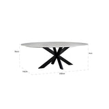 Richmond Interiors Lexington Oval Dining Table