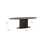 Richmond Interiors Luxor Oval Dining Table - 300cm