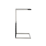 Richmond Interiors Paramount Sofa Table with Stainless Steel and Glass