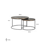 Richmond Interiors Tulum Coffee Tables – Set of 2