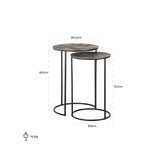 Richmond Interiors Tulum Side Tables – Set of 2