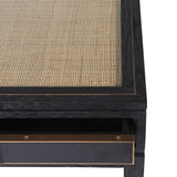 Salvatore Dressing Table in Black Oak and Brass