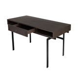 Sistandia Desk with Steel Frame and Oak Veneer