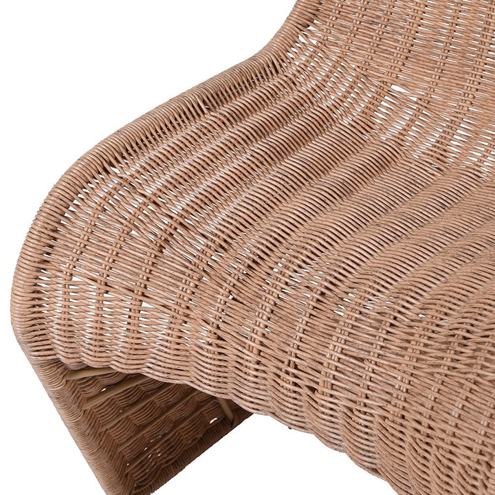 Sylvie Faux Rattan Curved Chair