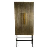 Pols Potten Ribbel Slim Cabinet in Brass – Open Box Return