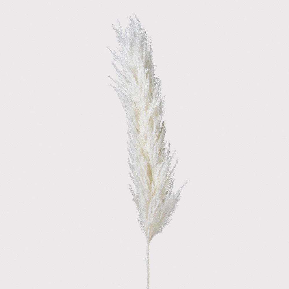 White Artificial Pampas Stem