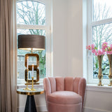 Richmond Interiors Odin End Table with Faux Marble