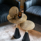 Richmond Interiors Cobra End Table with Aluminium (Small)