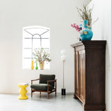 Pols Potten Migg Zig Zag Stool in Yellow Lacquered Polyester