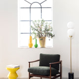 Pols Potten Migg Zig Zag Stool in Yellow Lacquered Polyester