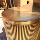 Coretta Ribbed Freestanding Bar in Antique Gold – Second