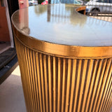 Coretta Ribbed Freestanding Bar in Antique Gold – Second