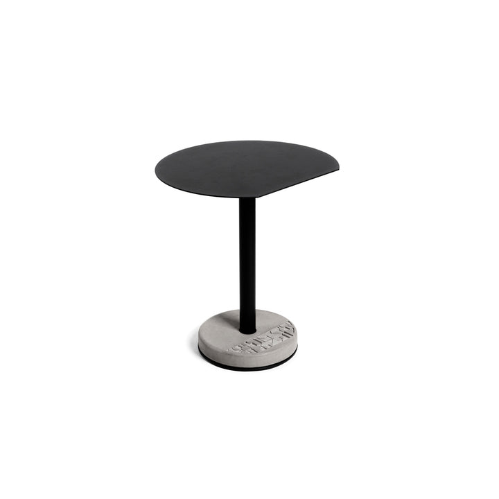 Lyon Beton Donut Circular Cutaway Bistro Table with Concrete Base