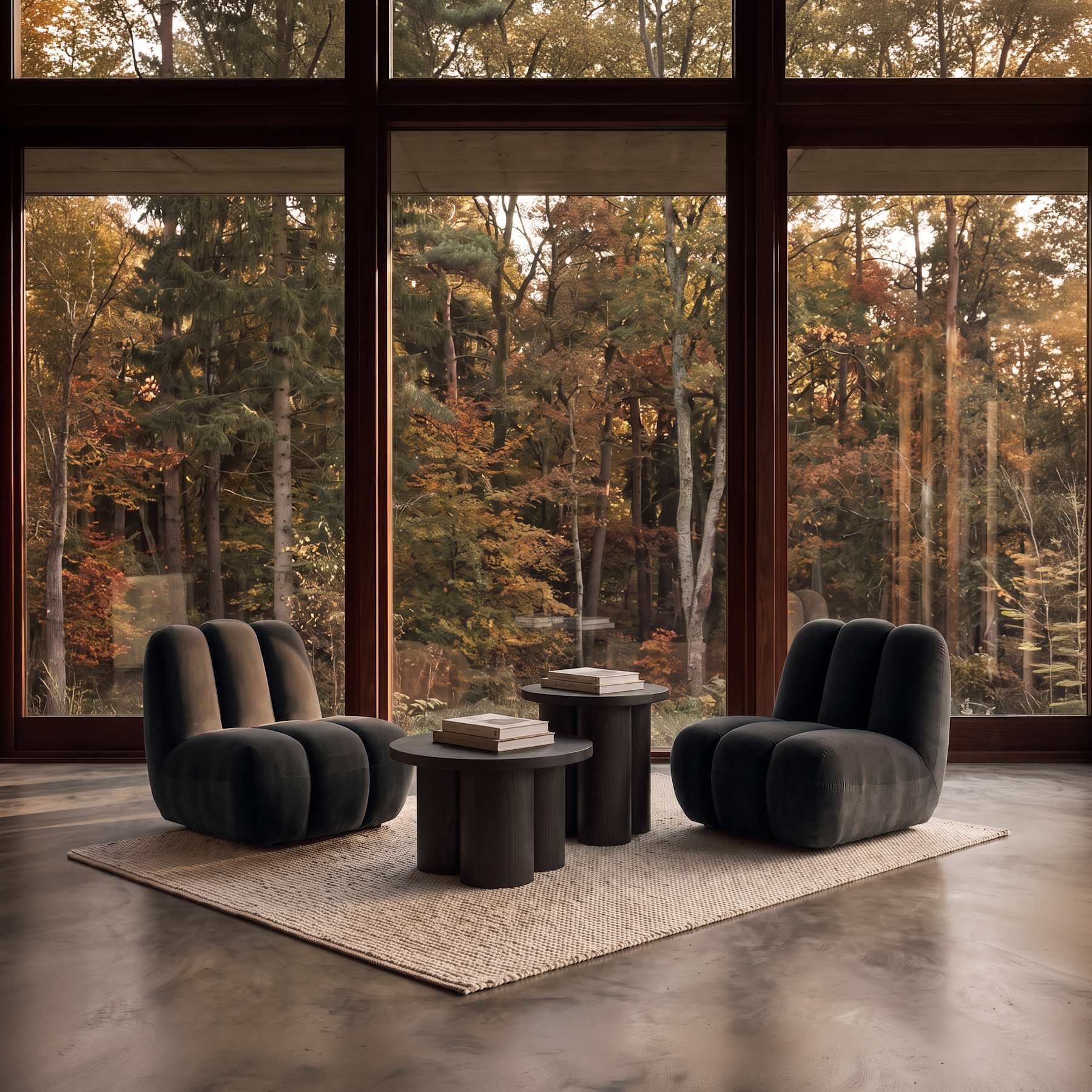 101 Copenhagen Big Foot Table Low Table – Coffee Black Oak