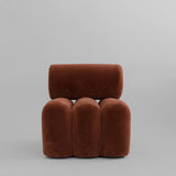 101 Copenhagen Foku Chair – Rust Velvet