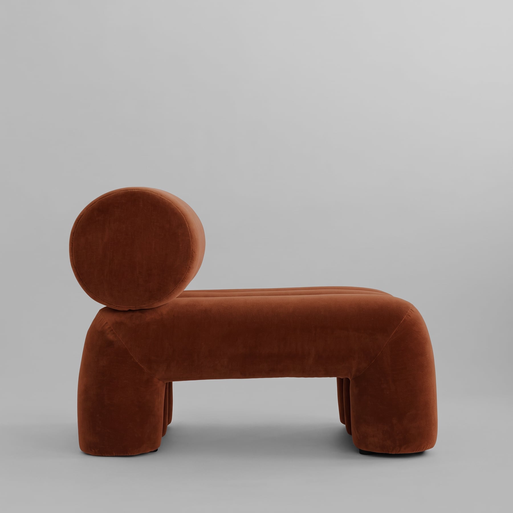 101 Copenhagen Foku Chair – Rust Velvet