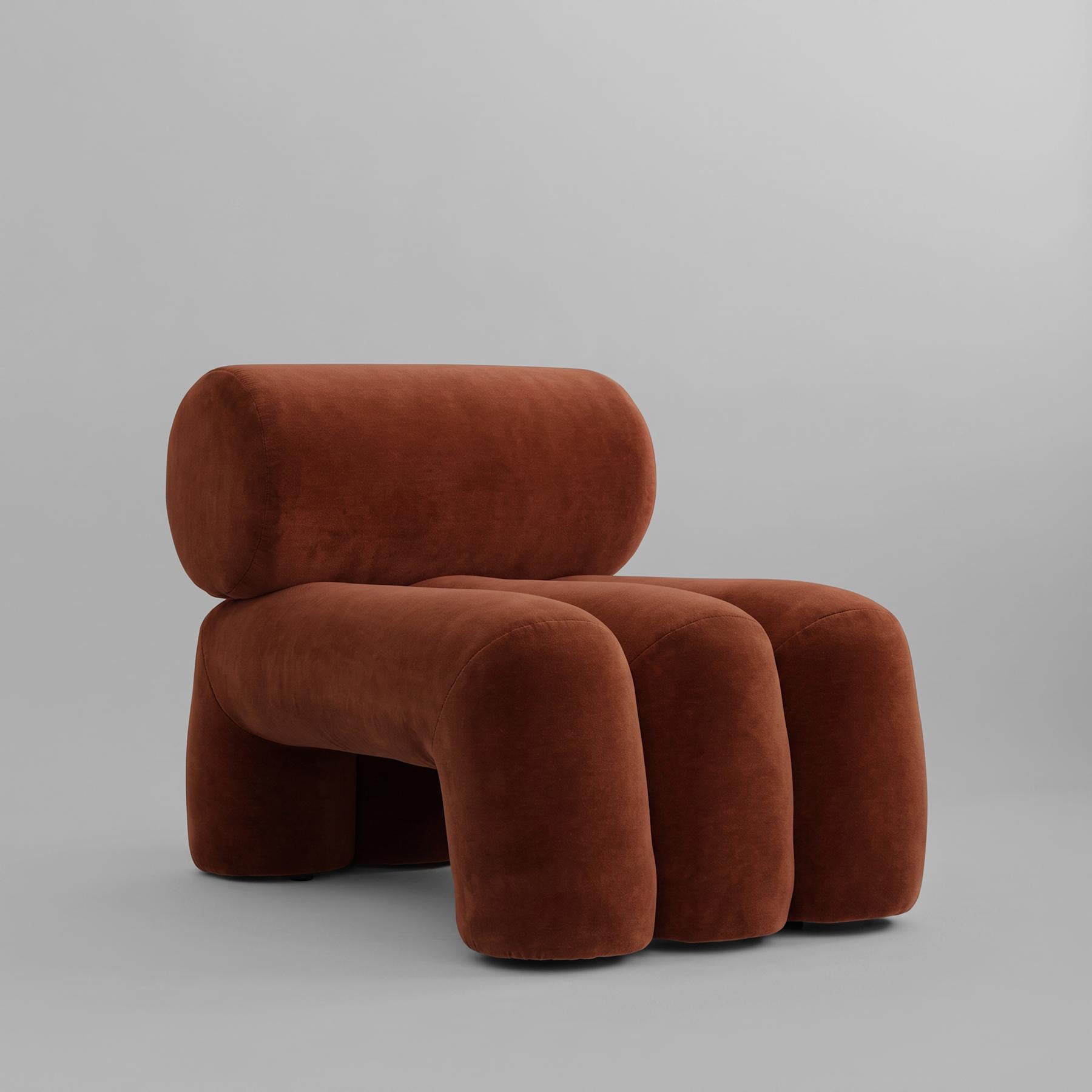101 Copenhagen Foku Chair – Rust Velvet
