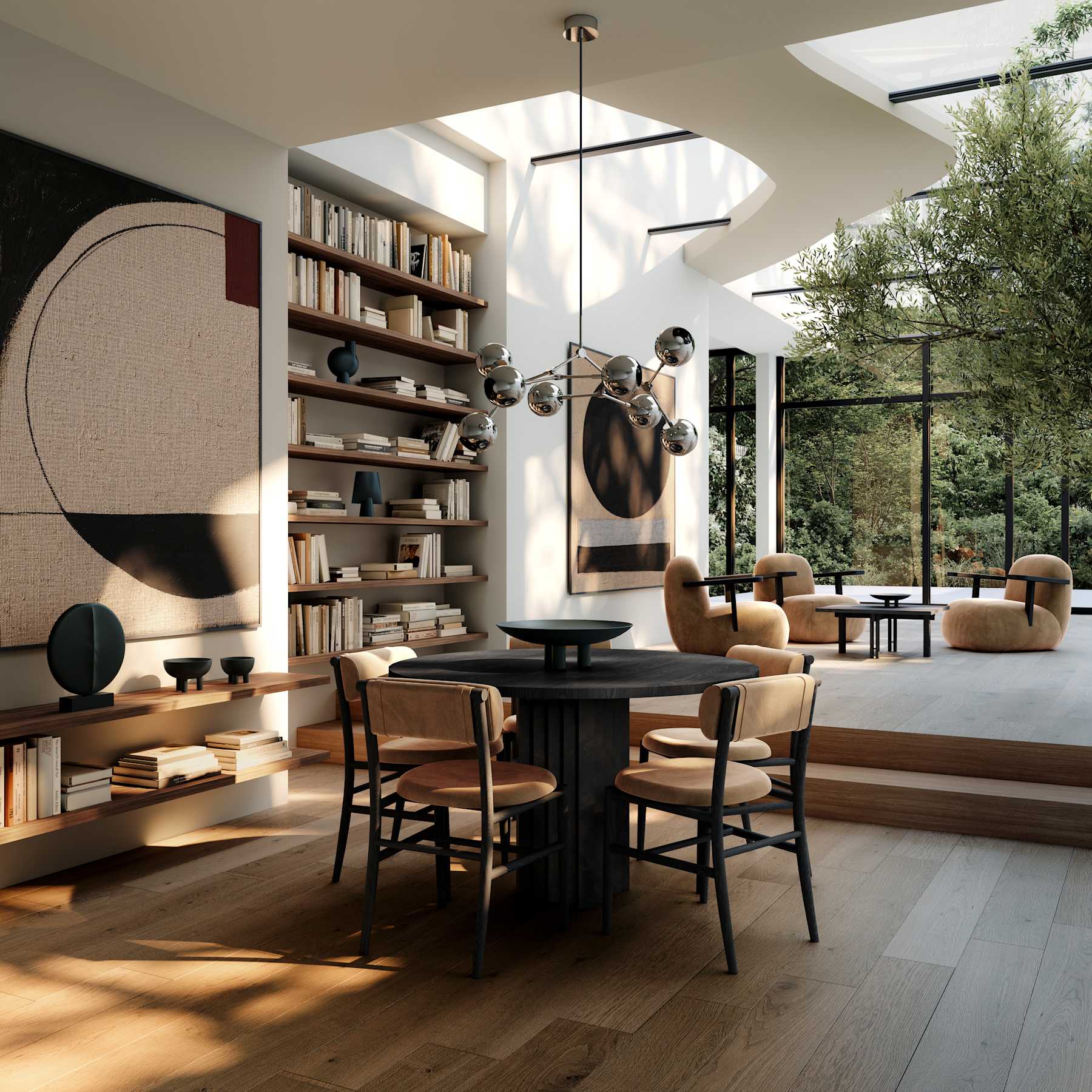 101 Copenhagen Arc Dining Table – 120cm