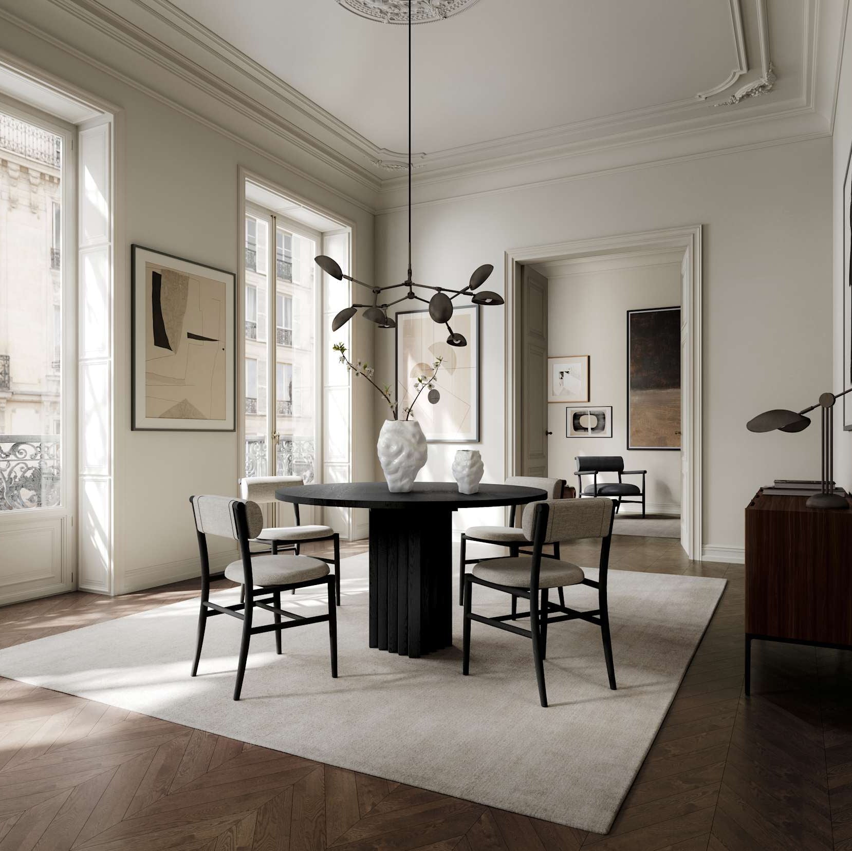 101 Copenhagen Arc Dining Table – 120cm