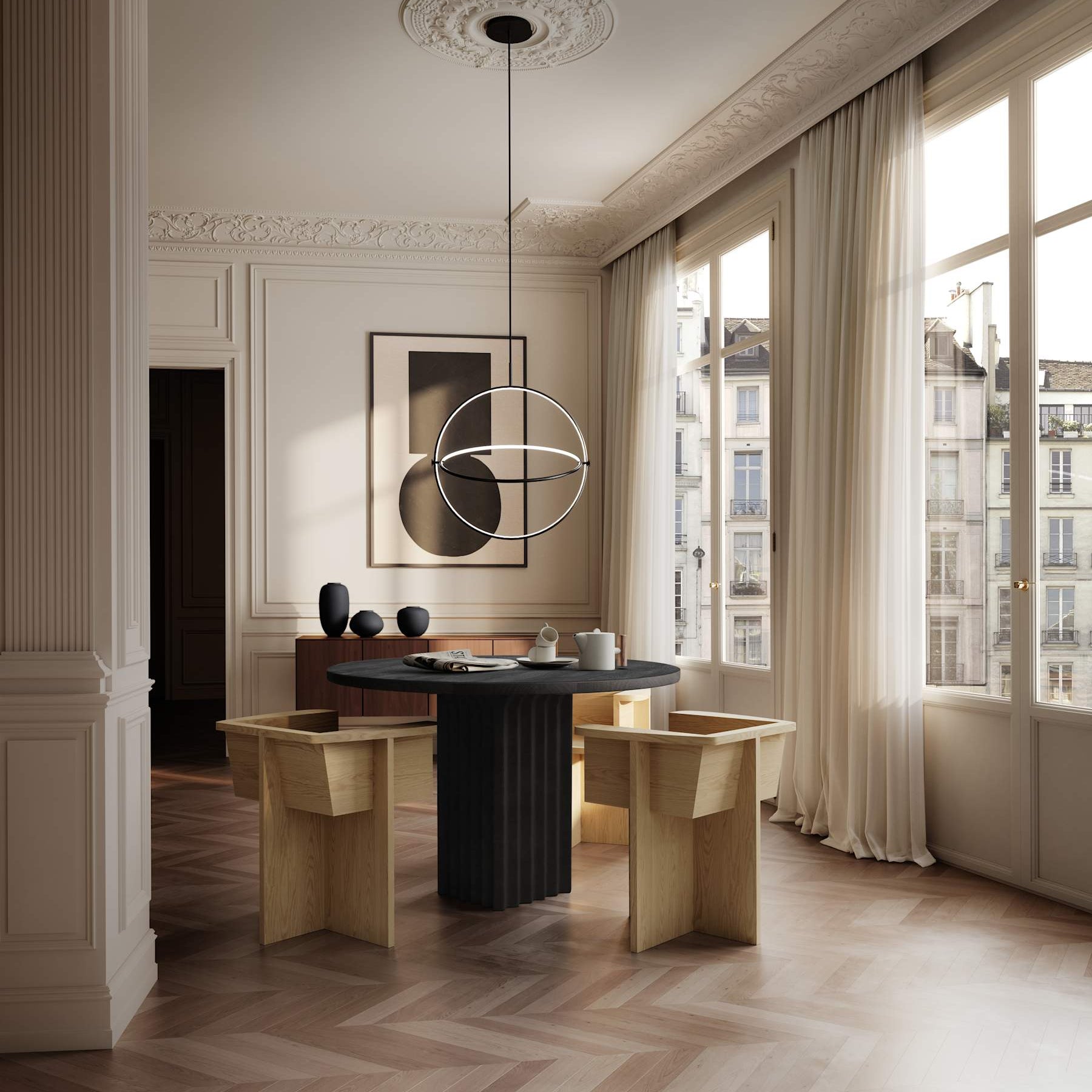 101 Copenhagen Arc Dining Table – 120cm