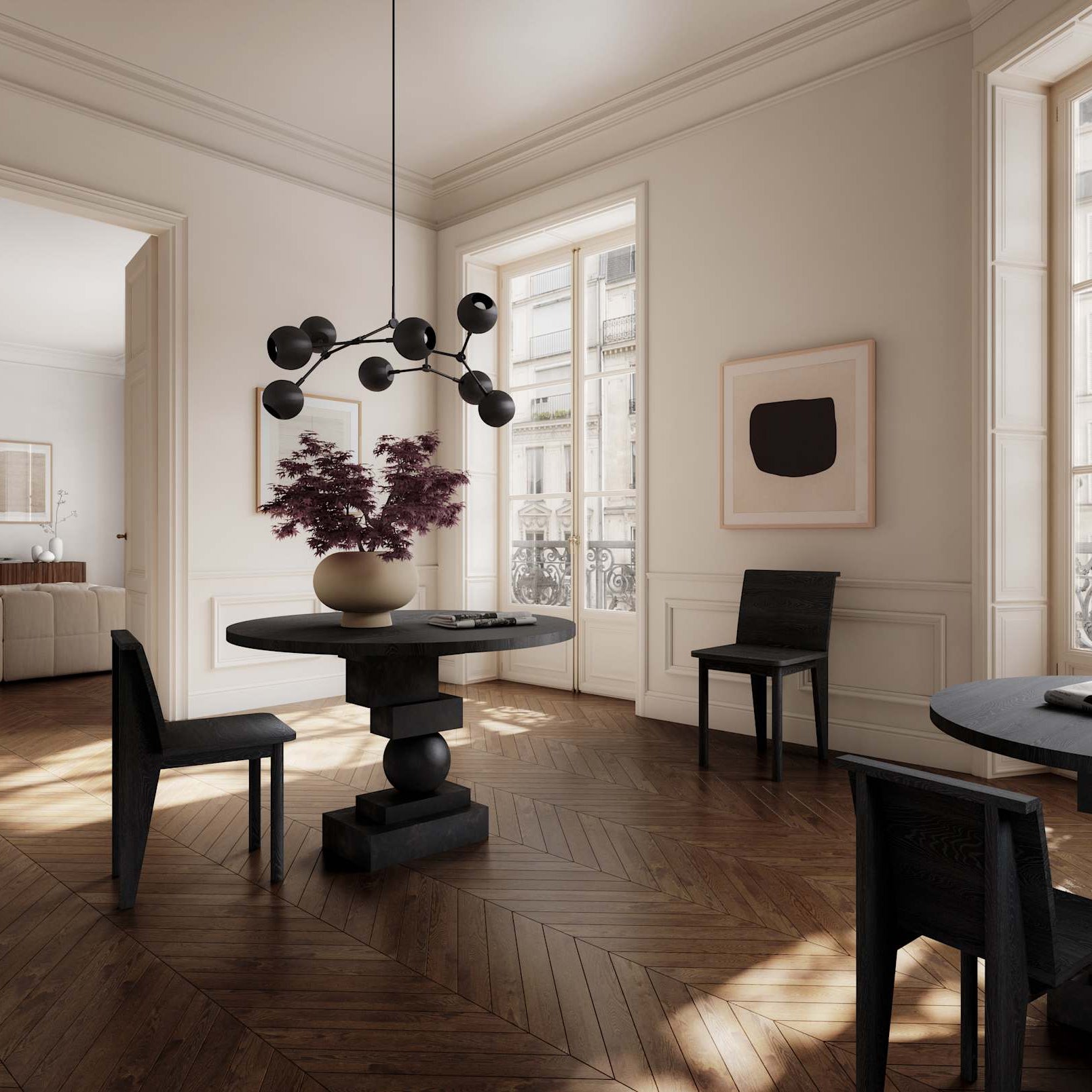 101 Copenhagen Artist Dining Table – Coffee Black