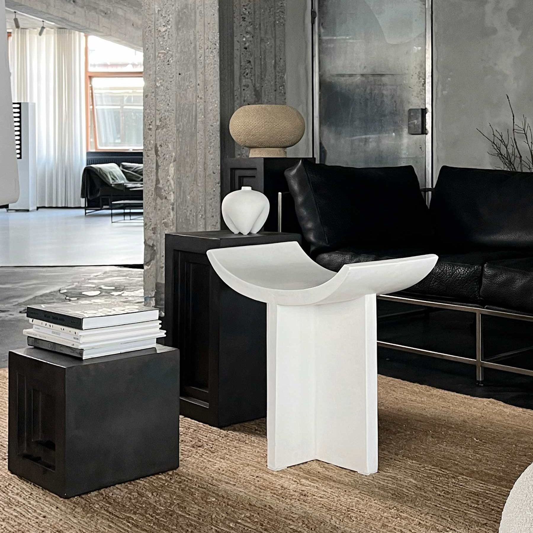 101 Copenhagen Brutus Stool – Bone White