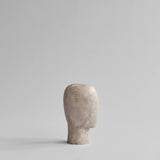 101 Copenhagen Head Sculpture – Mini – Silver Travertine