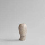 101 Copenhagen Head Sculpture – Mini – Silver Travertine