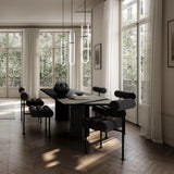 101 Copenhagen Hiro Dining Chair – Black & Peat Velvet