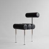 101 Copenhagen Hiro Dining Chair – Stainless Steel & Aniline Leather