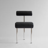 101 Copenhagen Hiro Dining Chair – Stainless Steel & Aniline Leather