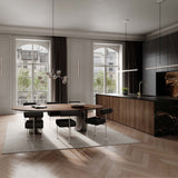 101 Copenhagen Hiro Dining Chair – Stainless Steel & Aniline Leather