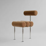 101 Copenhagen Hiro Dining Chair – Stainless Steel & Desert Velvet