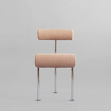 101 Copenhagen Hiro Dining Chair – Stainless Steel & Nubuck Leather