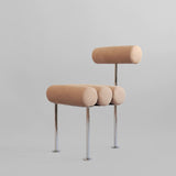 101 Copenhagen Hiro Dining Chair – Stainless Steel & Nubuck Leather