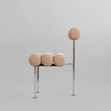 101 Copenhagen Hiro Dining Chair – Stainless Steel & Nubuck Leather